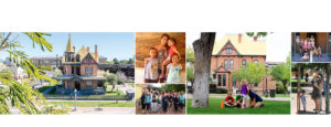 A multi-picture banner showing people enjoying activities at Heritage Square.