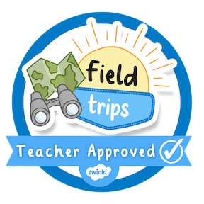 A Teacher approved badge for Heritage Square field trips.