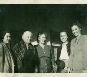 A picture of several women from the Silva family, who lived at Heritage Square.