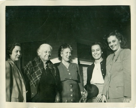 A picture of several women from the Silva family, who lived at Heritage Square.