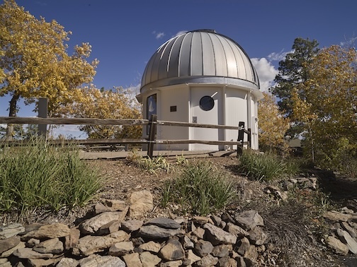 A picture of the Dome of the 16-inch McAllister Telescope at Lowell Observatory in Flagstaff, Arizona.