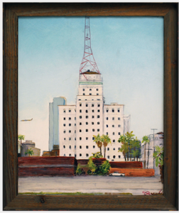 A painting of the Westward Ho building in Downtown Phoenix, painted by Gary Parcel.